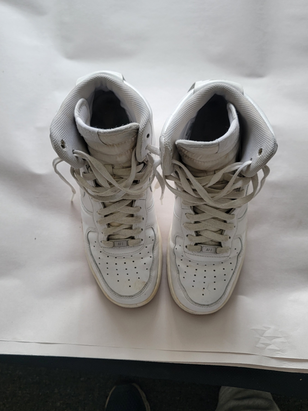 Men's White High-Top Athletic Sneakers